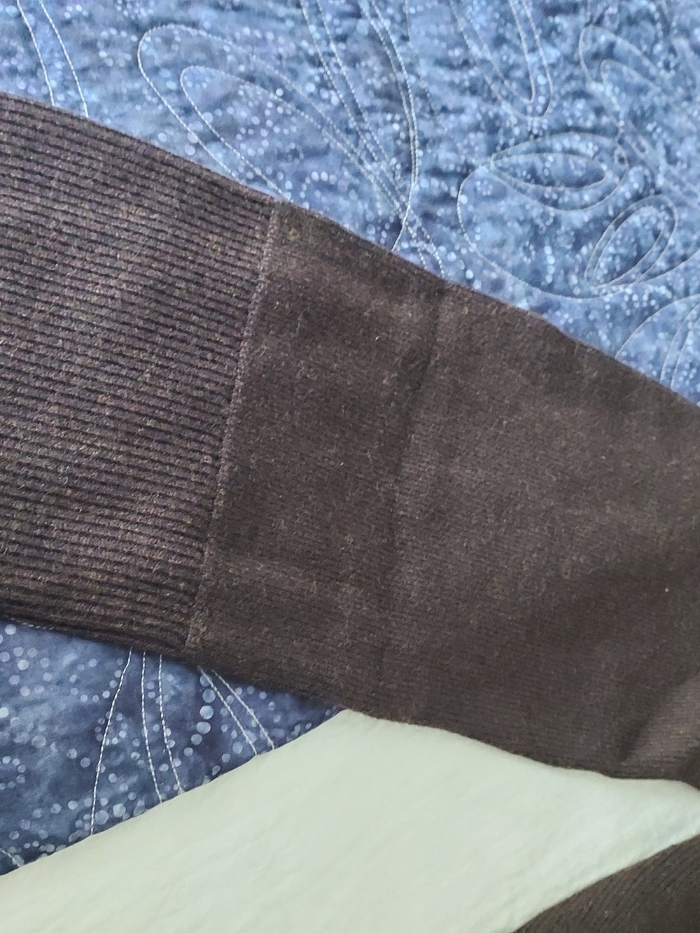 GAP Dark Brown V-Neck Button Cardigan, Wide Sleeves, S - Picture 5 of 10